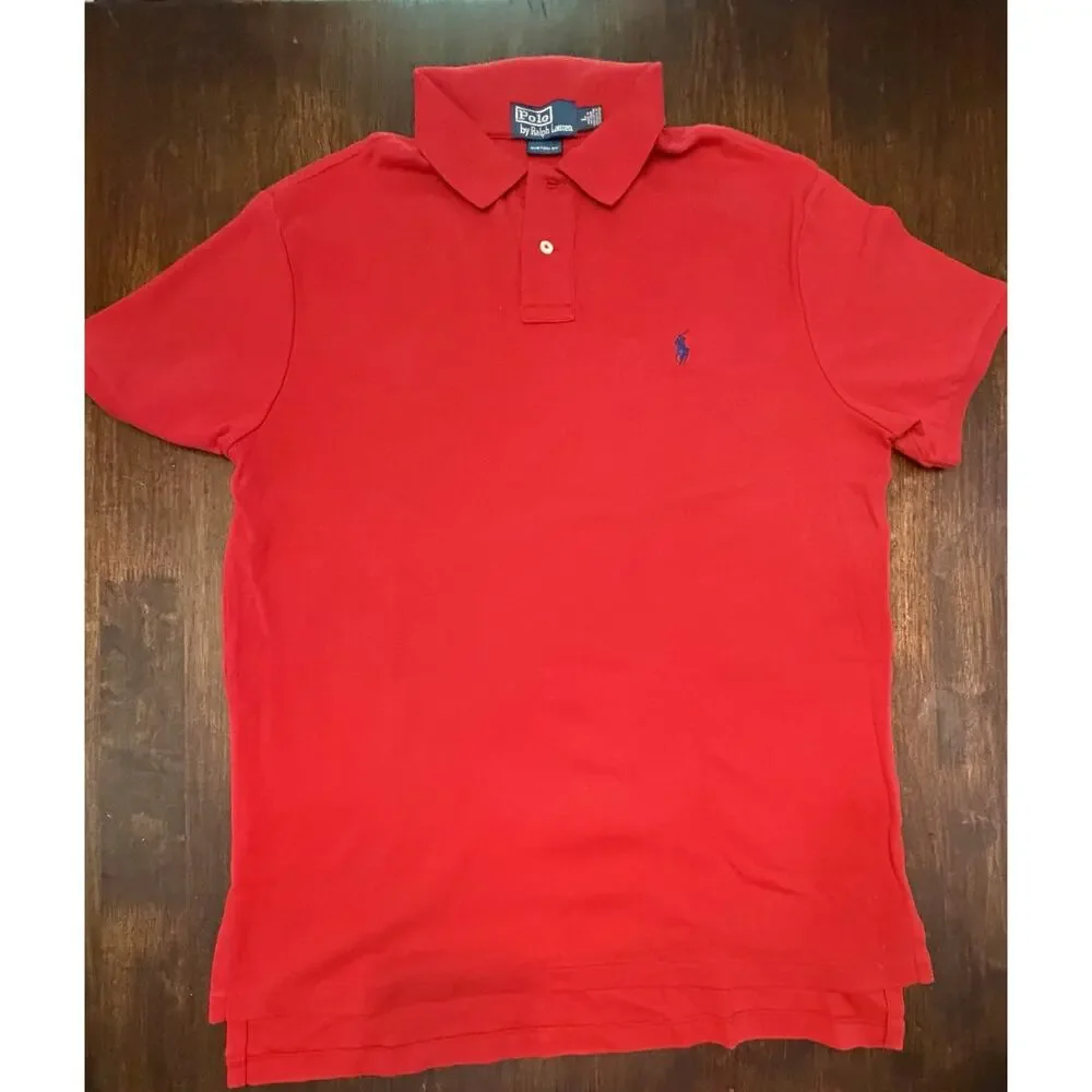 X2- Polo Ralph Polo Lauren Custom Fit SHORT SLEEVE Size Large Perfect shape